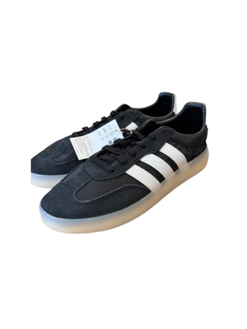 Men's Adidas Sneakers Black White Size 10.5